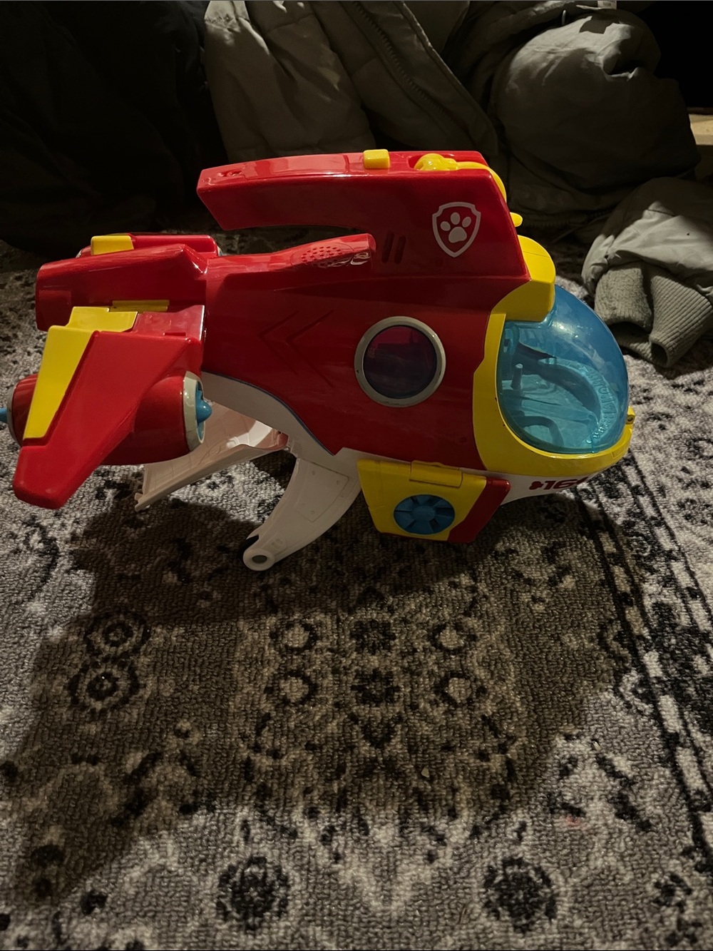 Paw Patrol Red and Yellow Rescue Jet Toy with Blue Cockpit